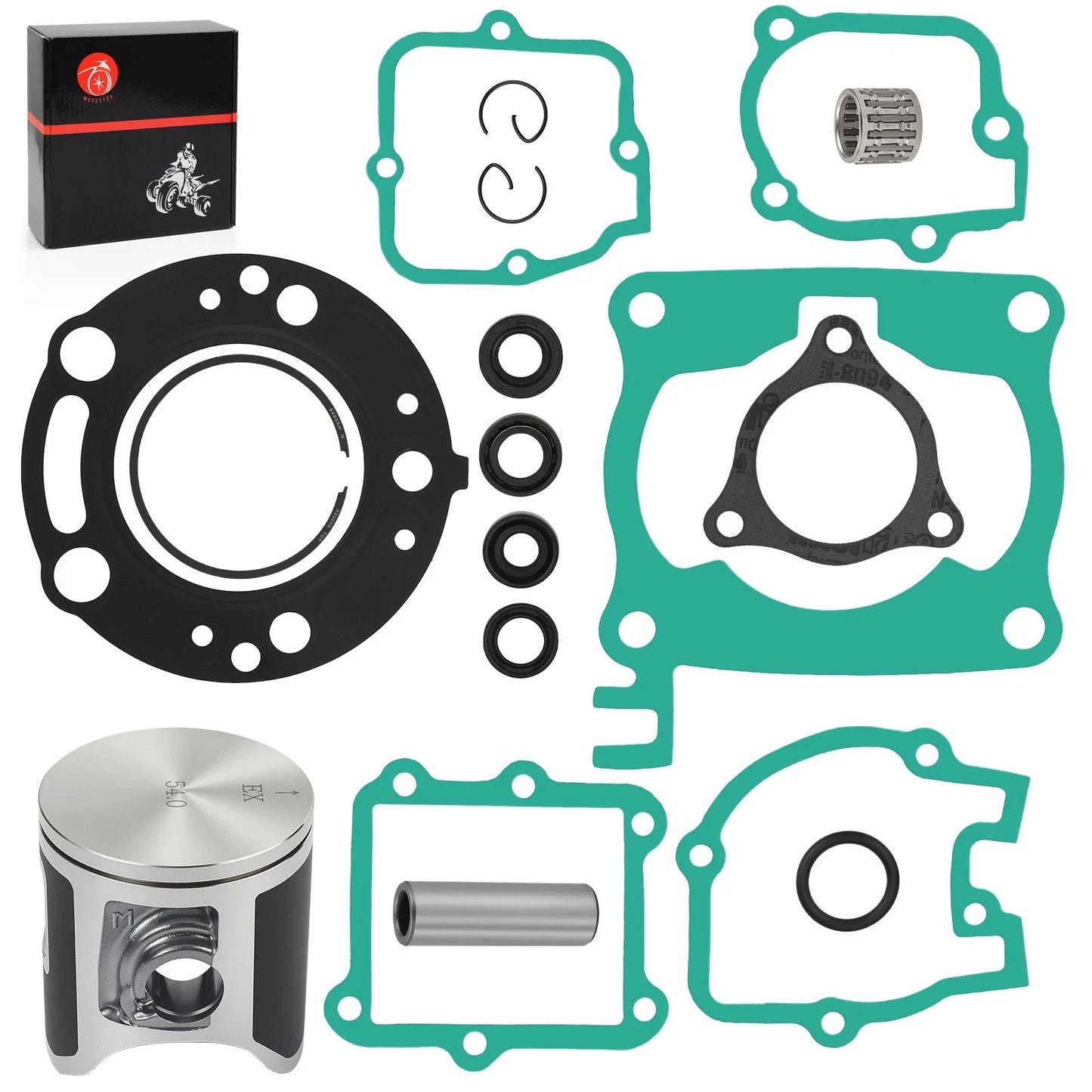 54mm STD Piston Gaskets Top End Rubuild Kit for Honda CR125R (2003–2004)