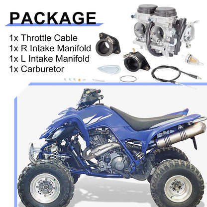 Carb&Throttle Cable&Intake Manifold for Yamaha Raptor 660 YFM660R (2001–2005)