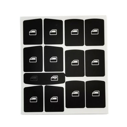 Panel Button for A6 Clima Decals Stickers Black Vinyl