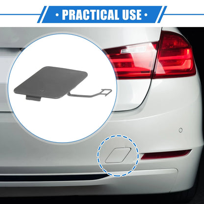 Rear Bumper Tow Hook Eye Hole Cover Cap Gray for BMW 3 F30 (2012-2015)