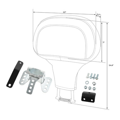 Driver Backrest Pad for Harley Road Glide Electra Street Glide (1988 - 2023)