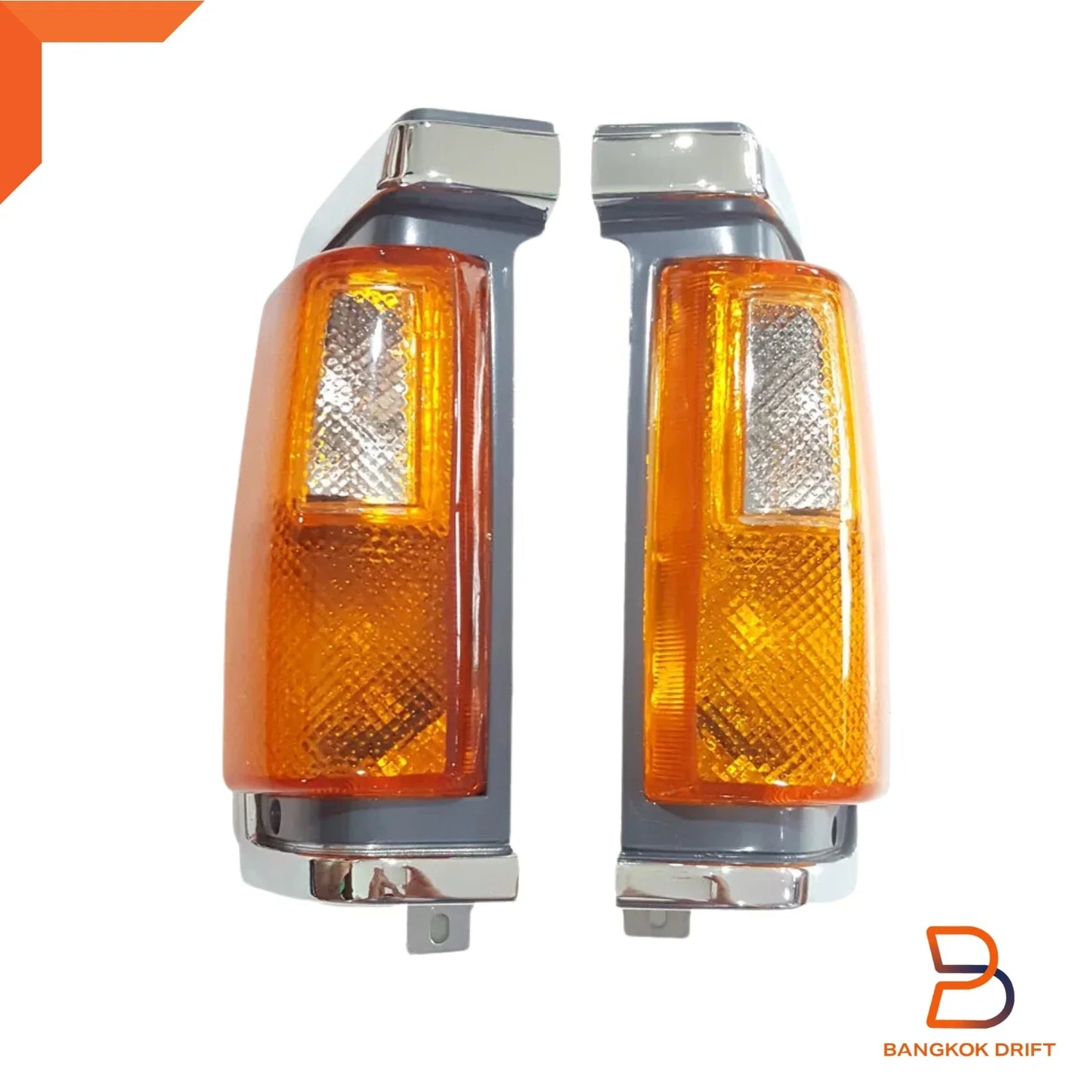 Chrome Grey Corner Turn Signal Light for Nissan Navara D21 (86-92)