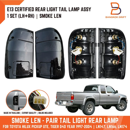 Smoke Tail Lights for Toyota Hilux Ute LN167 LN147 (1997-2004)