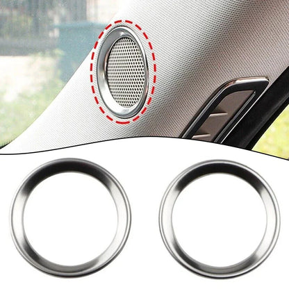 2 x Car A Pillar Speaker Ring Frame Sound Circle Trim for Mazda CX-5 (2017–2022)