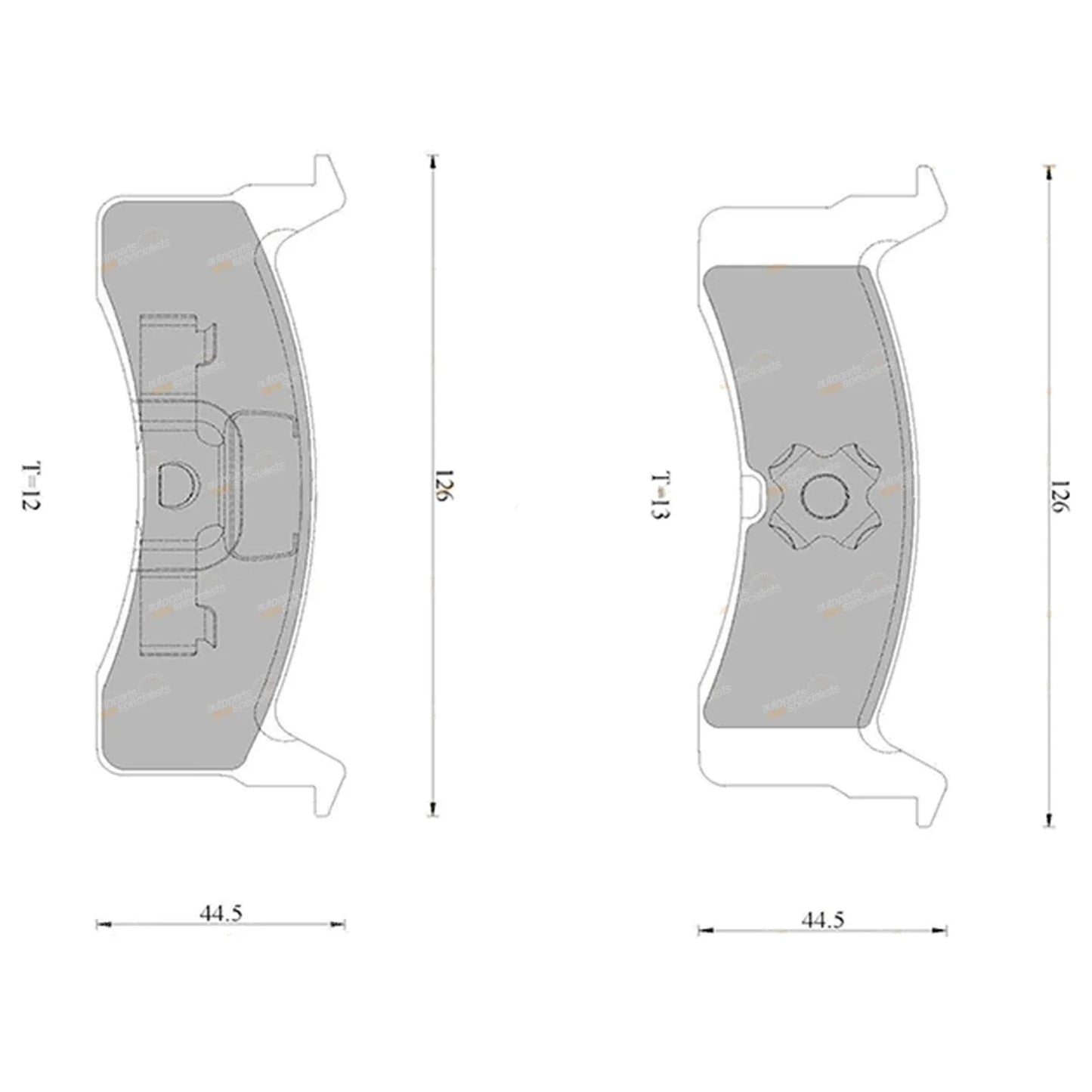 Rear Disc Brake Pads Set for Mitsubishi Magna (1985-1991)