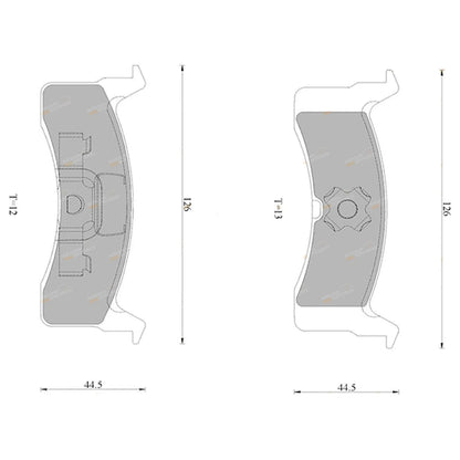 Rear Disc Brake Pads Set for Mitsubishi Magna (1985-1991)