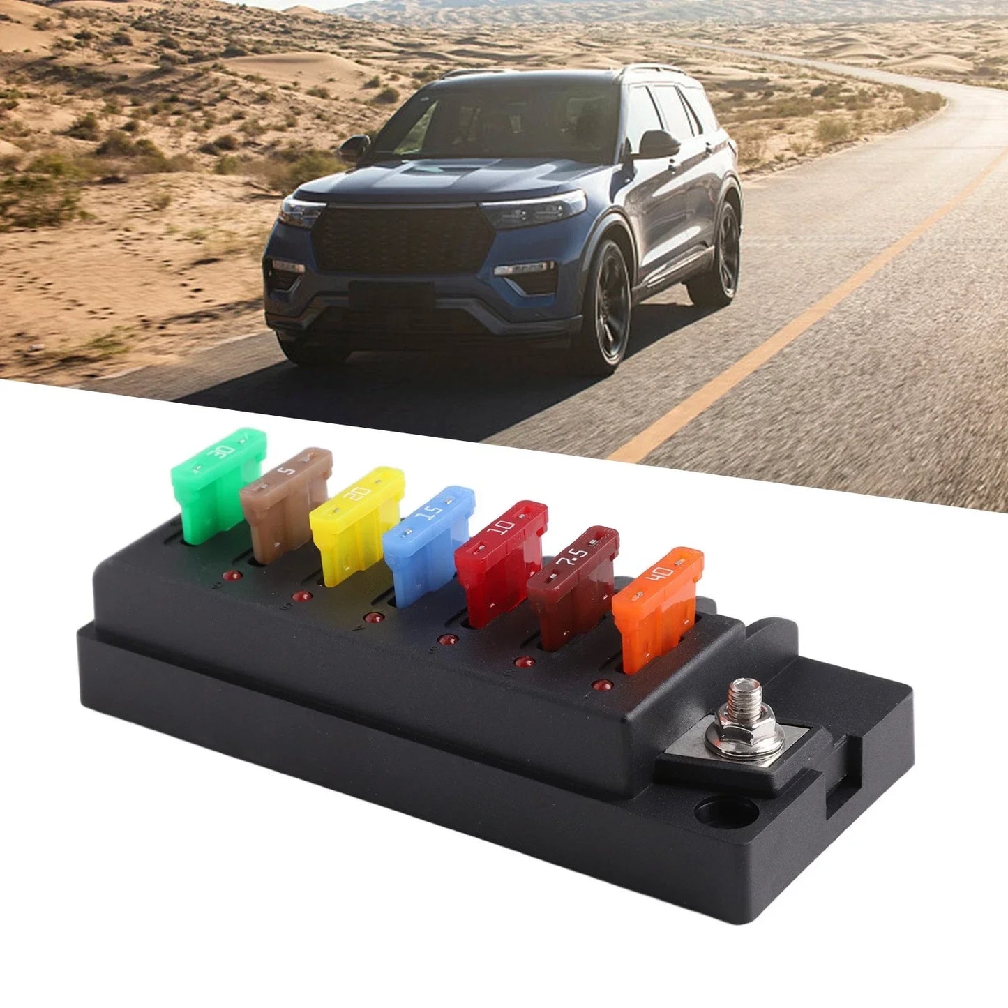 Fuse Block / 12V Waterproof / High-Performance Vehicle Electrical Safety for Car
