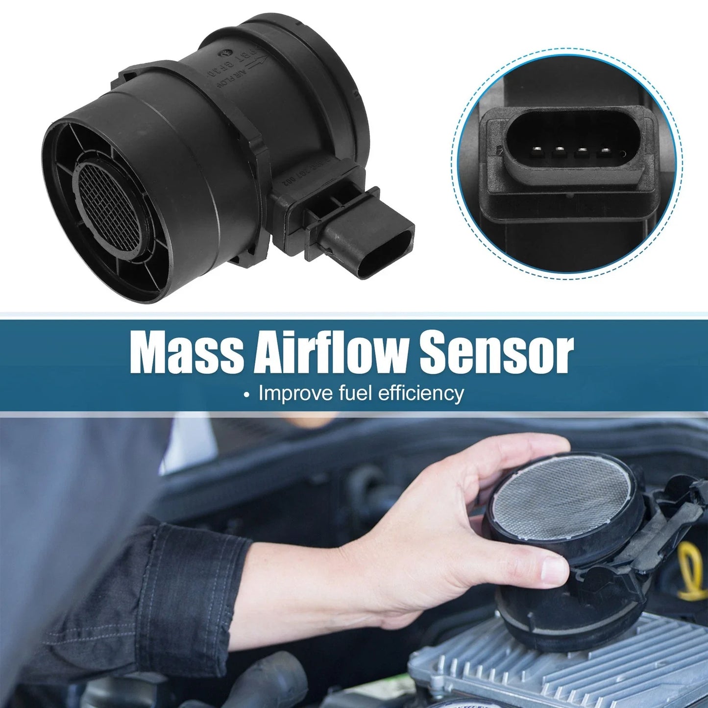 1x Mass Air Flow Sensor for BMW 1 Series (2007 - 2013)