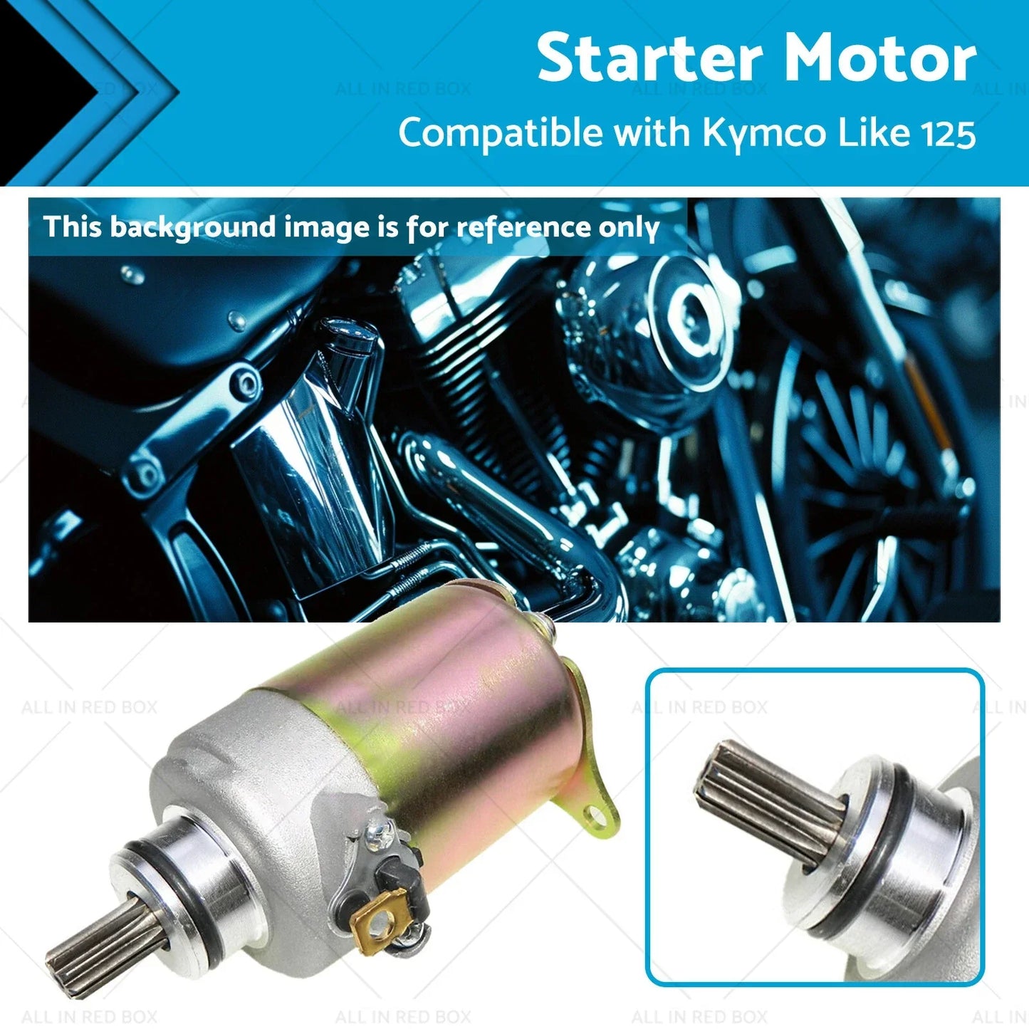Starter Motor for Kymco Like 125 LX MMC 4T Euro III (2009-2016)