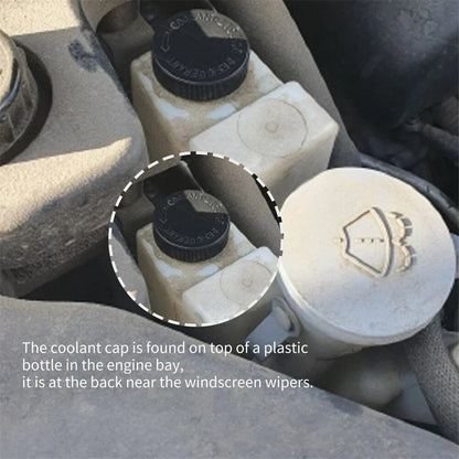 Black Coolant Overflow Reservoir Cap Tank for Nissan Infiniti