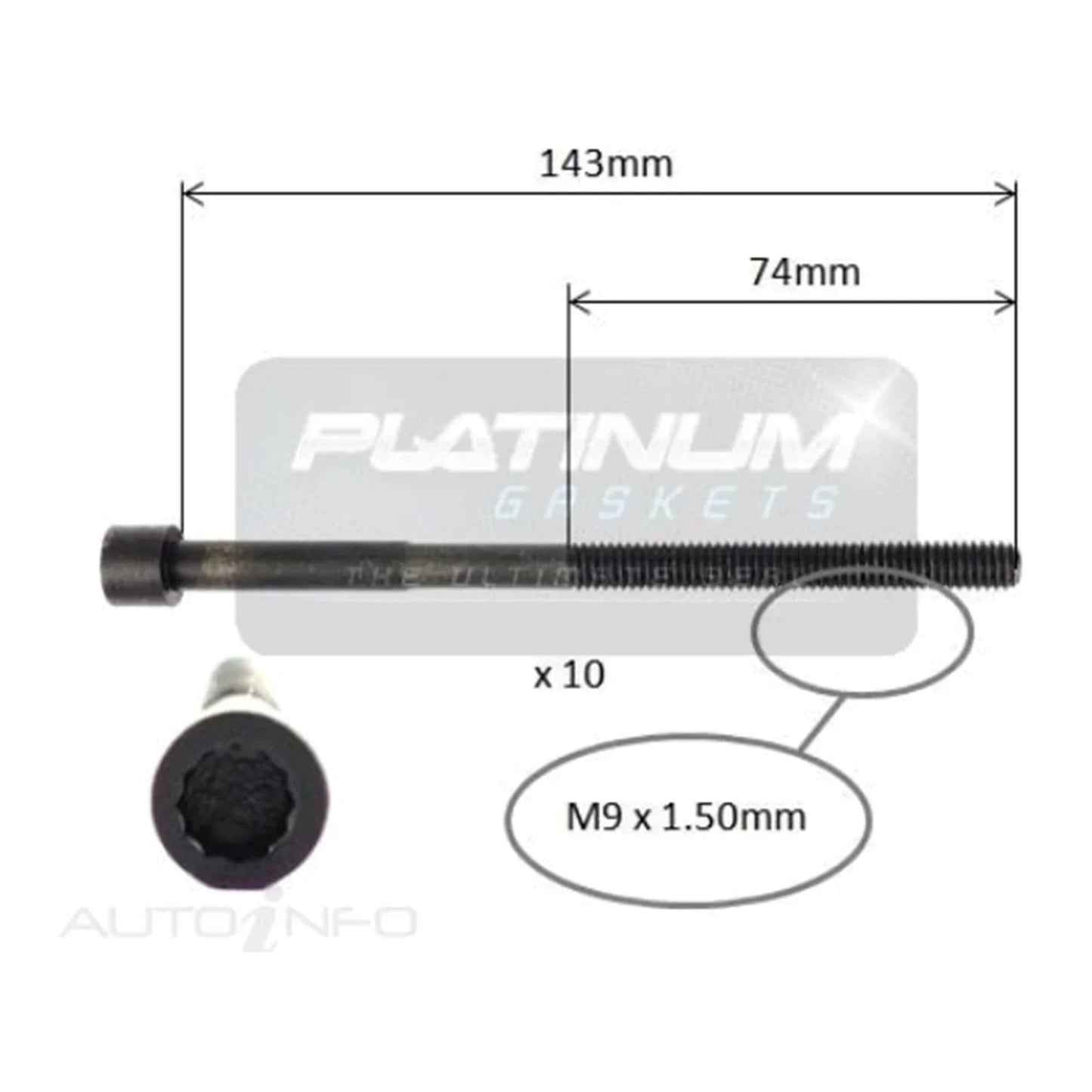 Cylinder Head Bolt Set for Yaris NCP91 NCP93 NCP131 4cyl 1.5L 1NZ-FE 2005~2019