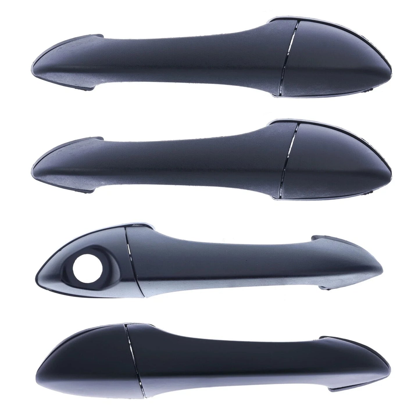Door Handle Outer Black 4 x for BMW X5 (2000–2007)