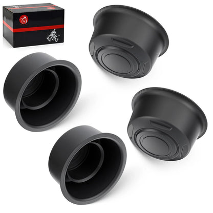4X Wheel Center Dust Caps for Yamaha Grizzly Front Rear (2002–2018)