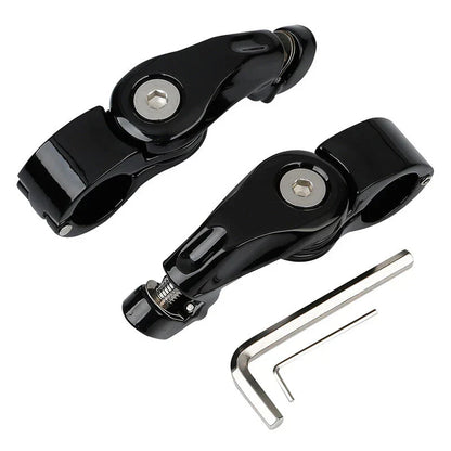 Short Angled Highway Footpegs for Harley Touring Softail