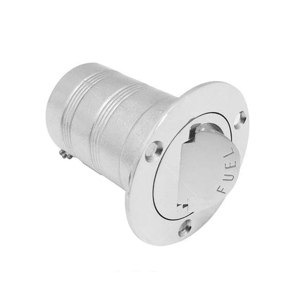 1.5" Keyless Polished Stainless Steel Fuel Deck Fill for Marine Boat