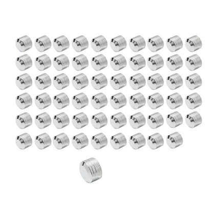 60 x Chrome Engine Bolt Caps Covers for Harley Evolution Engines (1984-1999)