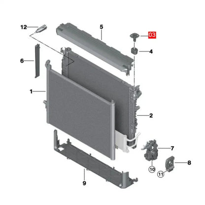 Engine Cooling Radiator Clips for BMW (2006-2013)