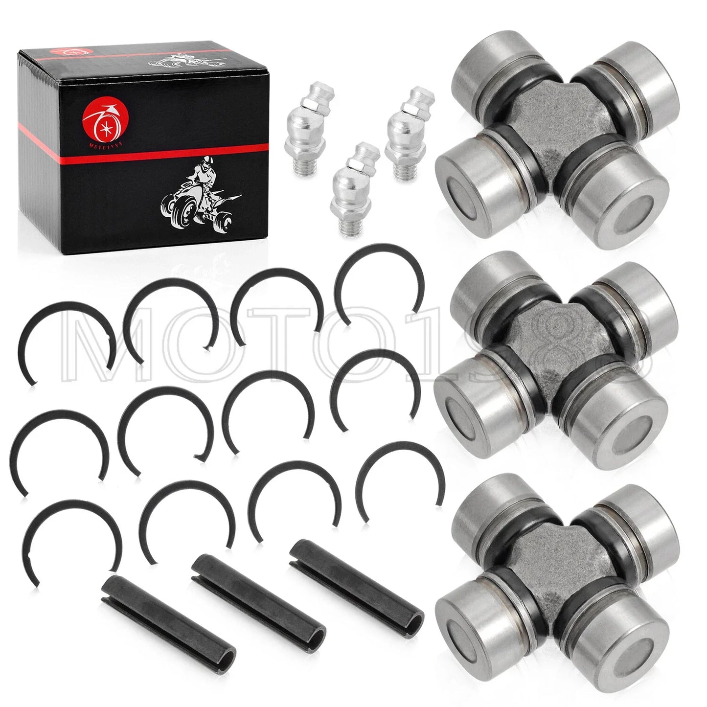 3 x Front & Rear Prop Shaft U-Joint for Polaris General 1000 (2016–2017)