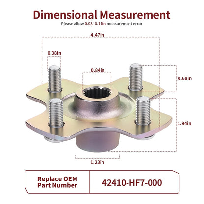 Left Rear Wheel Hub for Honda Sportrax 90 TRX90EX (2007–2008)