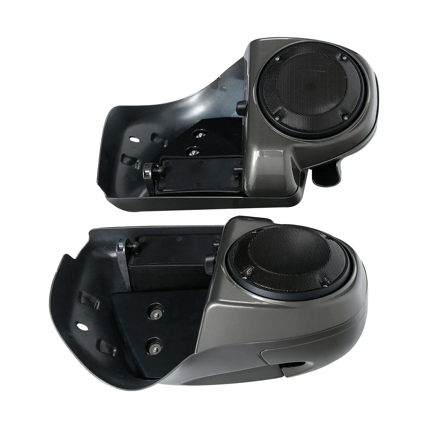 Lower Vented Fairings Speaker Pod for Harley Touring Industrial Gray
