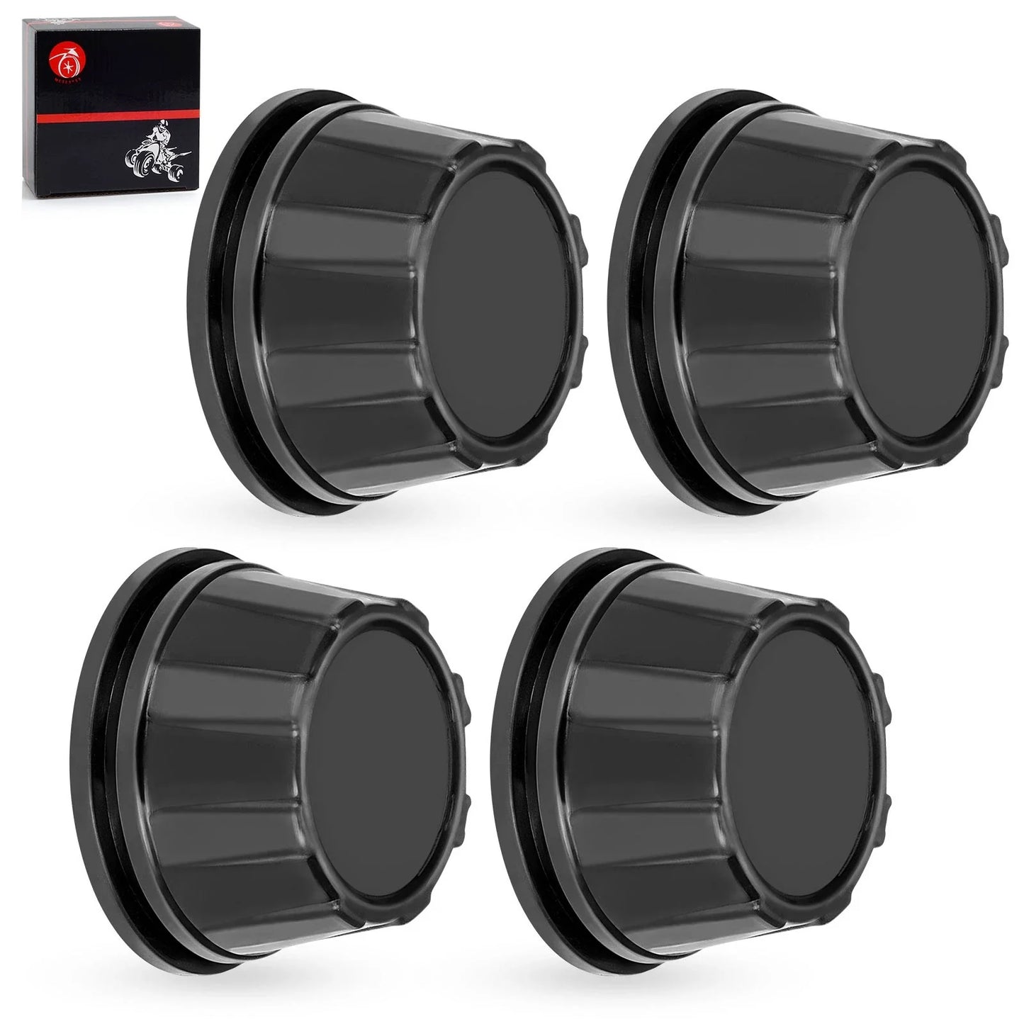 4Pcs Front + Rear Wheel Center Cap for Honda MUV700 Big Red (2009–2013)