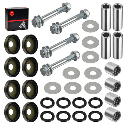 Front Lower A-Arm Bushing Seal Kit w/Bolts for Kawasaki KFX400 (2003–2006)