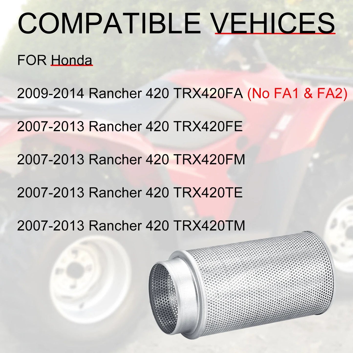 AIR FILTER CLEANER BODY for Honda Rancher 420 (2007–2014)