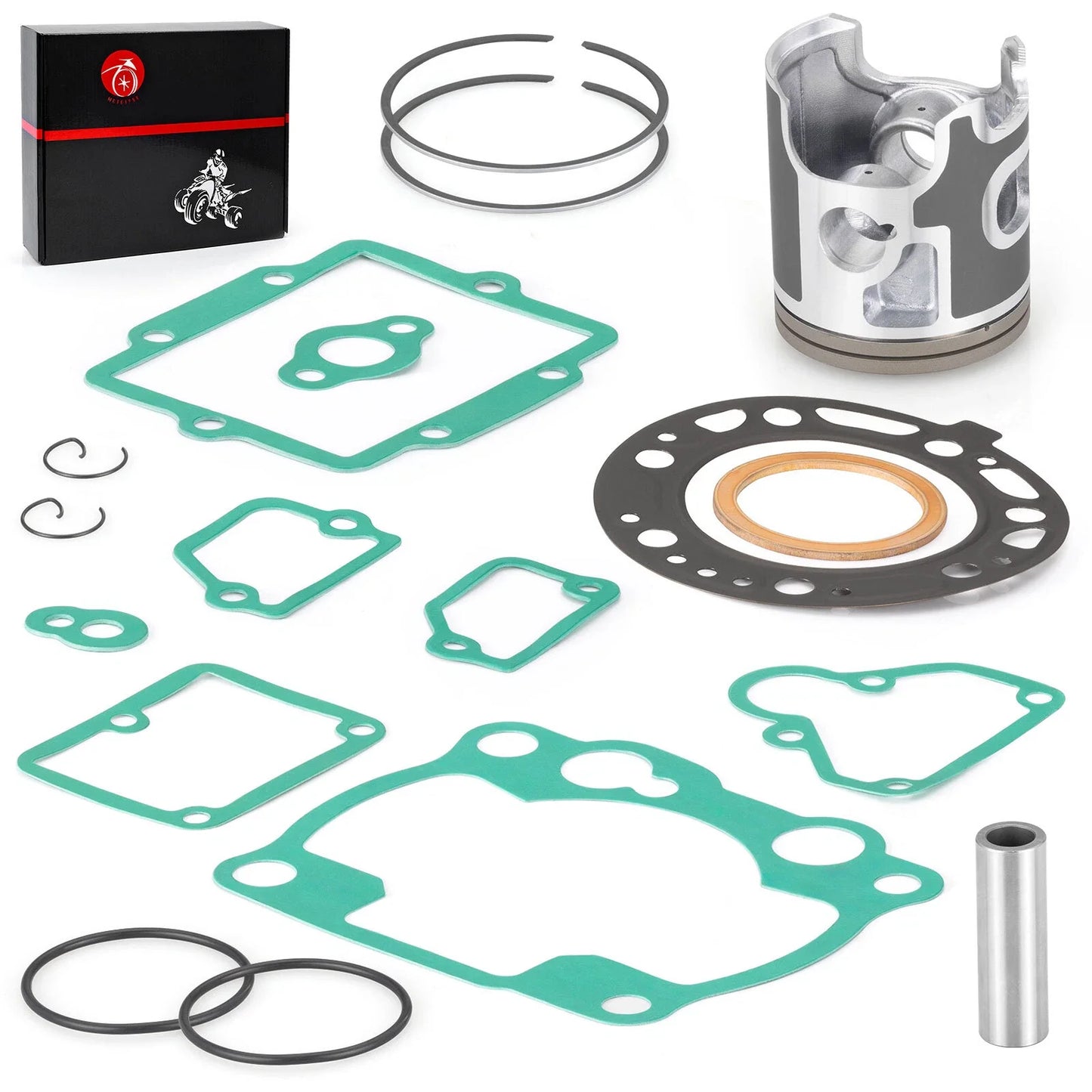 Top End Rebuild Kit 66.4mm Piston + Ring + Gasket for KX250