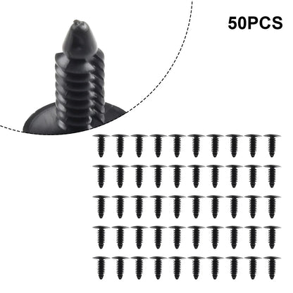 Fastener 50x Black Bumper Fender Clip Accessories for Nissan