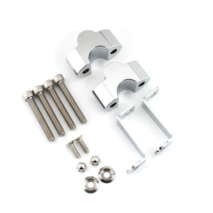 Chrome Handlebar Riser Bar Clamp for BMW R18 Classic (2020-2022)