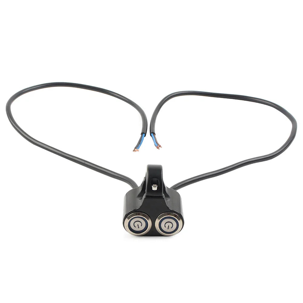 LED Motor Switch ON/OFF Headlight Fog Light Handlebar 22mm 7/8" for Motorcycle