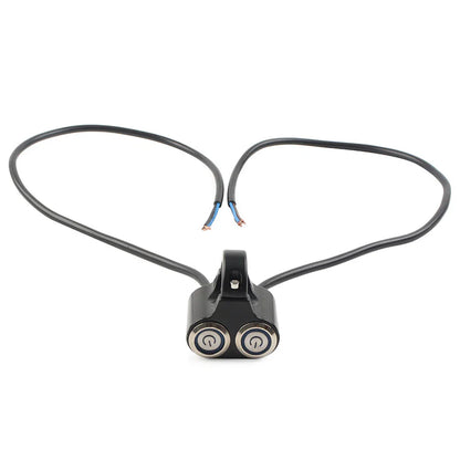 LED Motor Switch ON/OFF Headlight Fog Light Handlebar 22mm 7/8" for Motorcycle