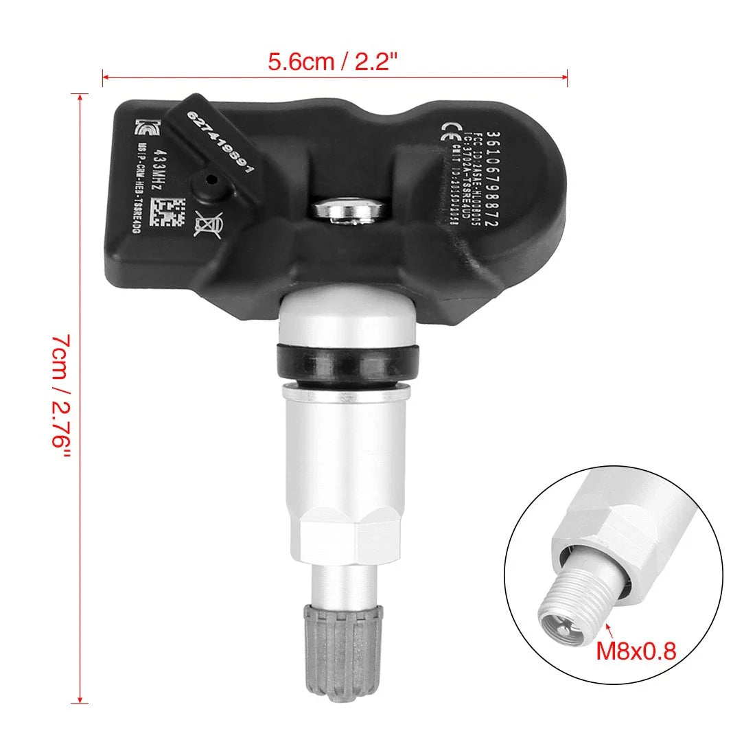 Tire Pressure Monitoring System TPMS Sensor 433MHz for BMW 328i/335i