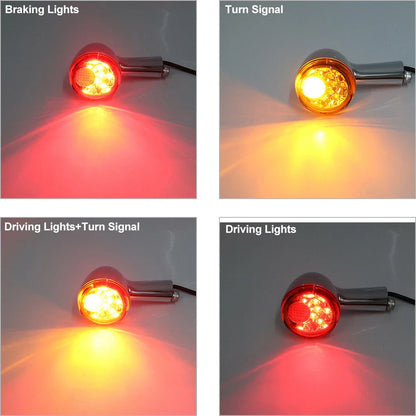Amber Rear Turn Signal Indicator for Harley XL883 XL1200 Sportster (1992-2022)