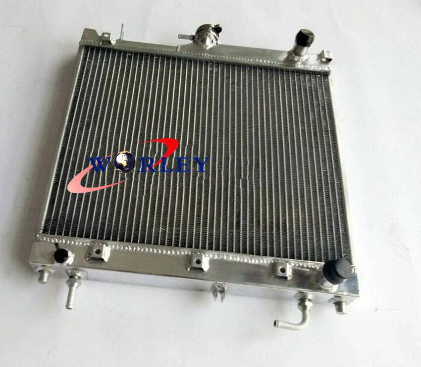 3 Row Aluminum Radiator + Blue Hose for Suzuki Jimny SN413 1.3L (2000-2011)