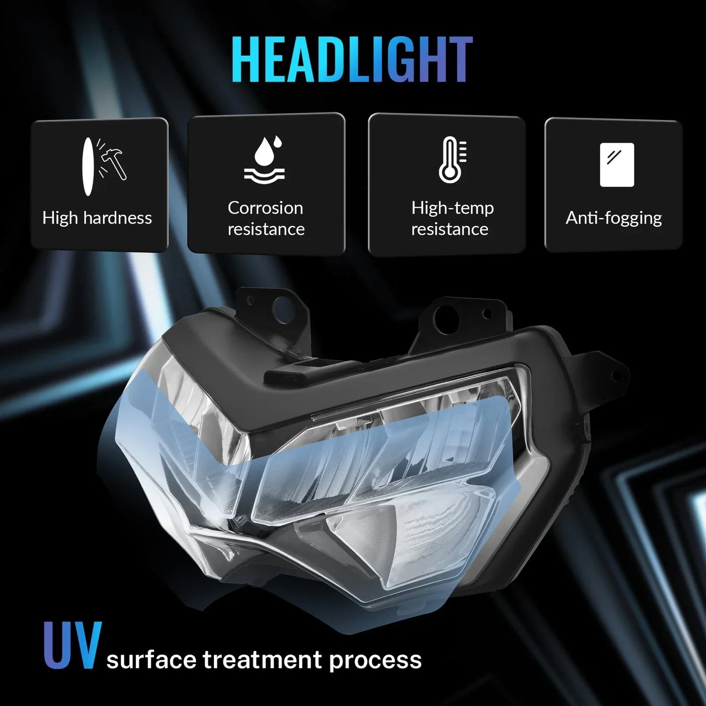 LED Headlight Assembly for Kawasaki Z650 Z400 (2020-2025, 2018-2020)
