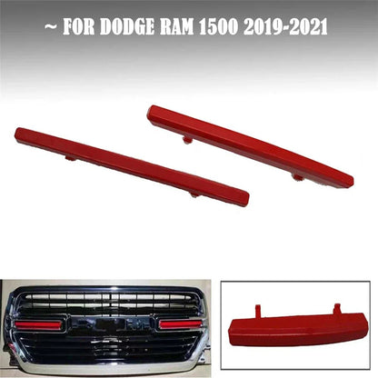 Front Grille Insert Cover Trims Red for Dodge Ram 1500 (2019-2021)