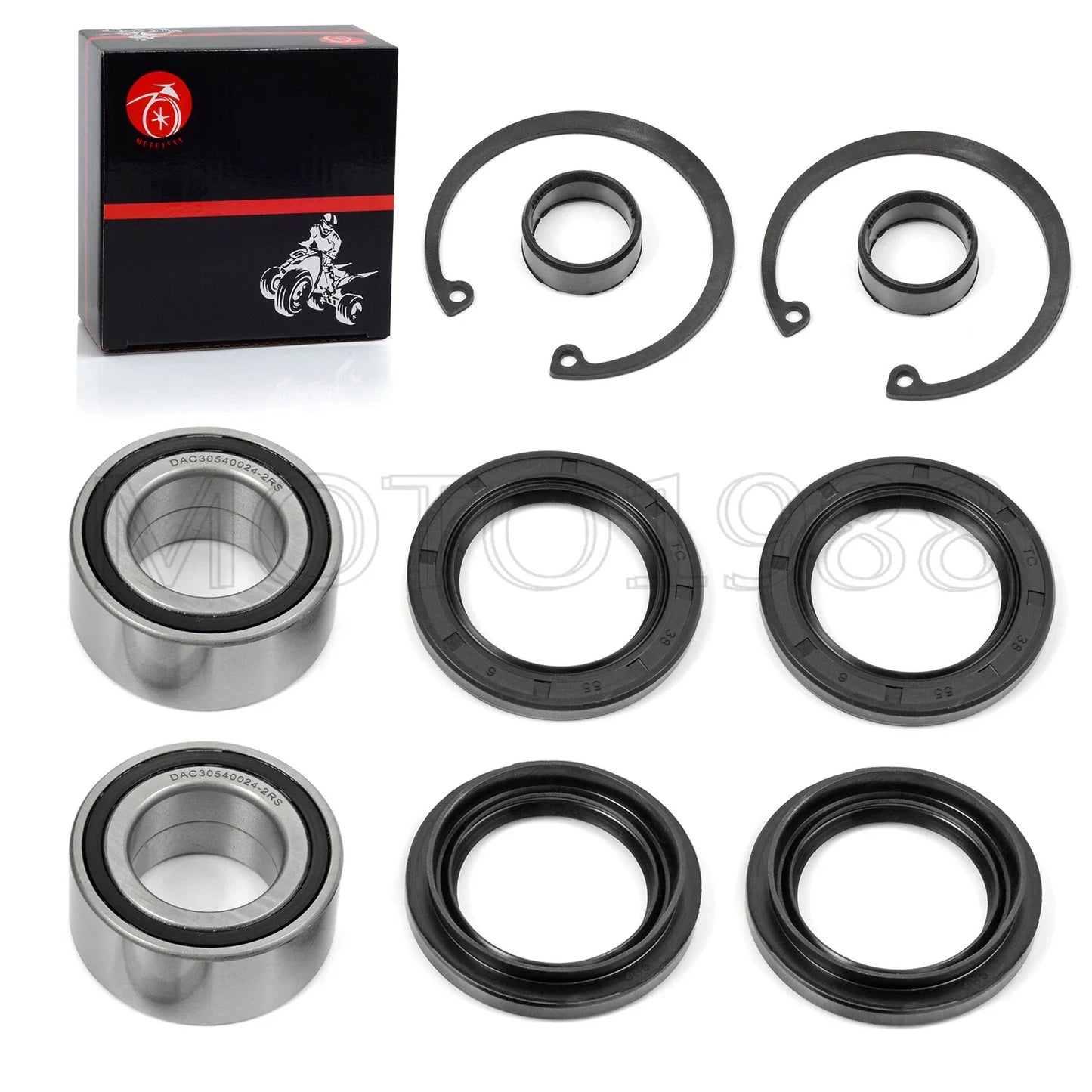 Front Wheel Bearing Seals Kit for Honda Rincon TRX650FA 650FGA 4x4 (2003–2005)