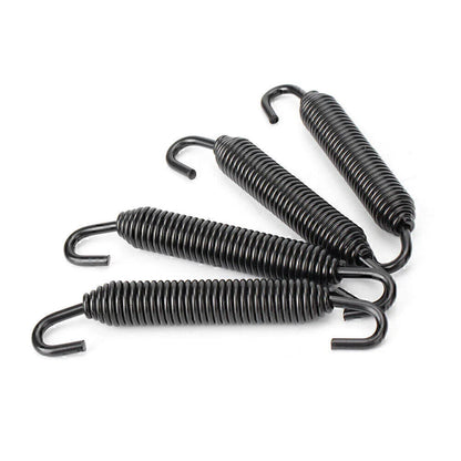 Black Universal Long Outlaw Racing Stainless Header Exhaust Springs 83mm