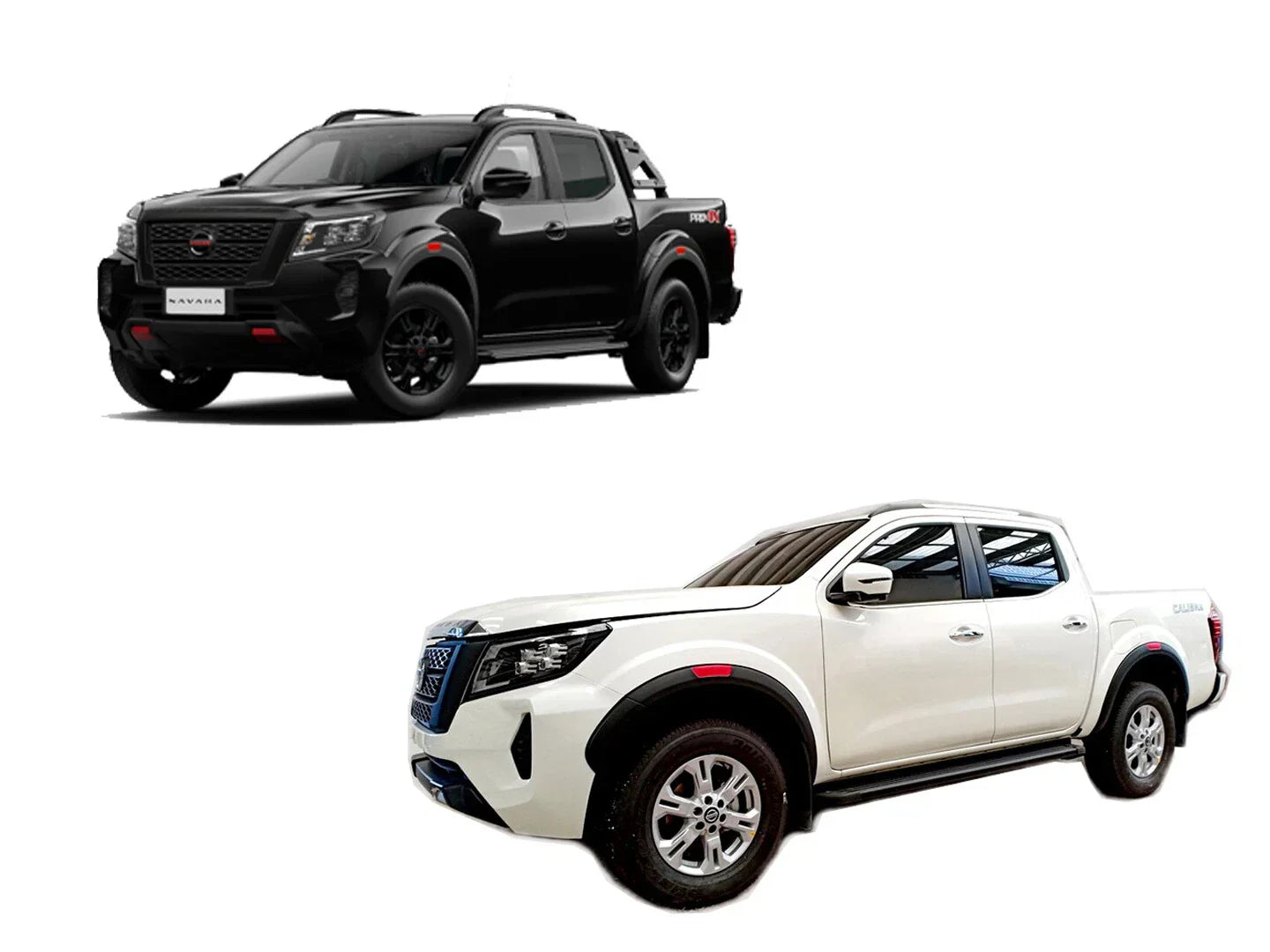 3" Fender Flares Front Set Matte Black for Nissan Navara PRO4X (2021-2022)