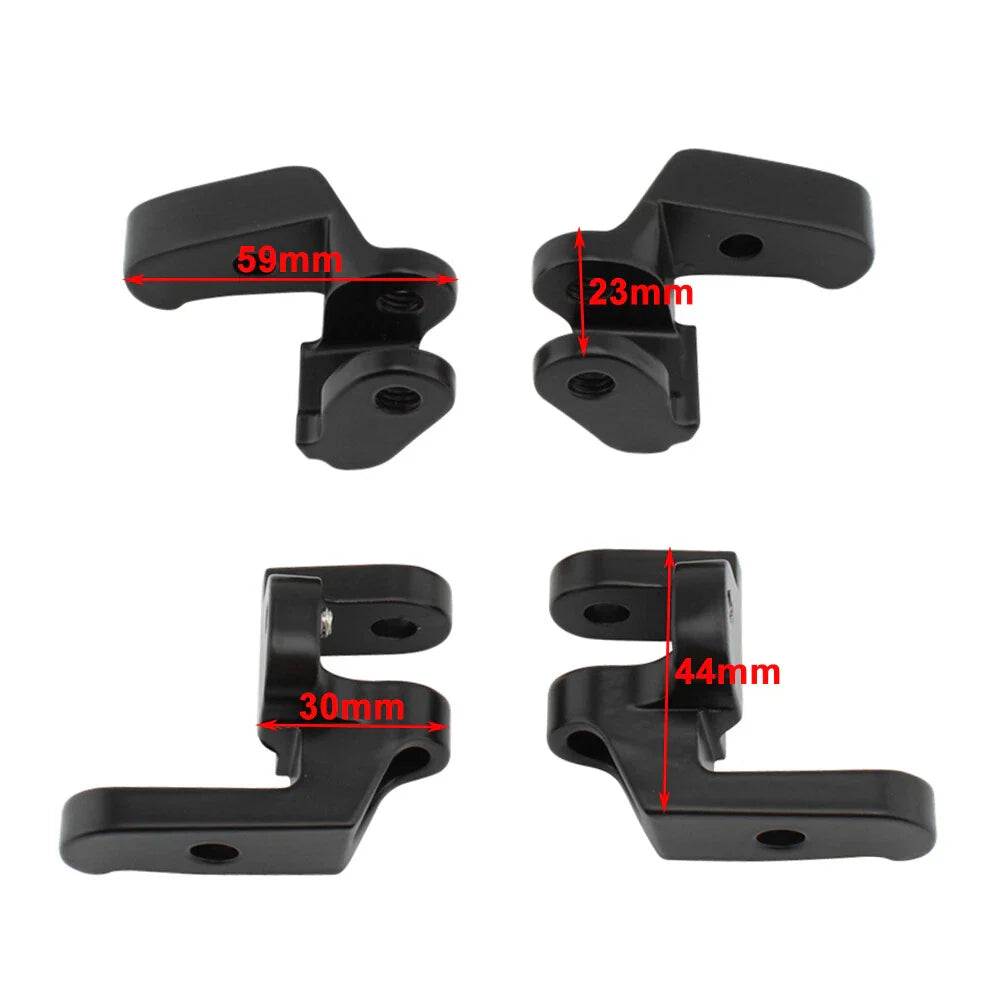 Front Driver Floorboard Relocation Brackets for Harley Touring Road Glide (2014-2023)