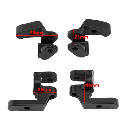 Front Driver Floorboard Relocation Brackets for Harley Touring Road Glide (2014-2023)