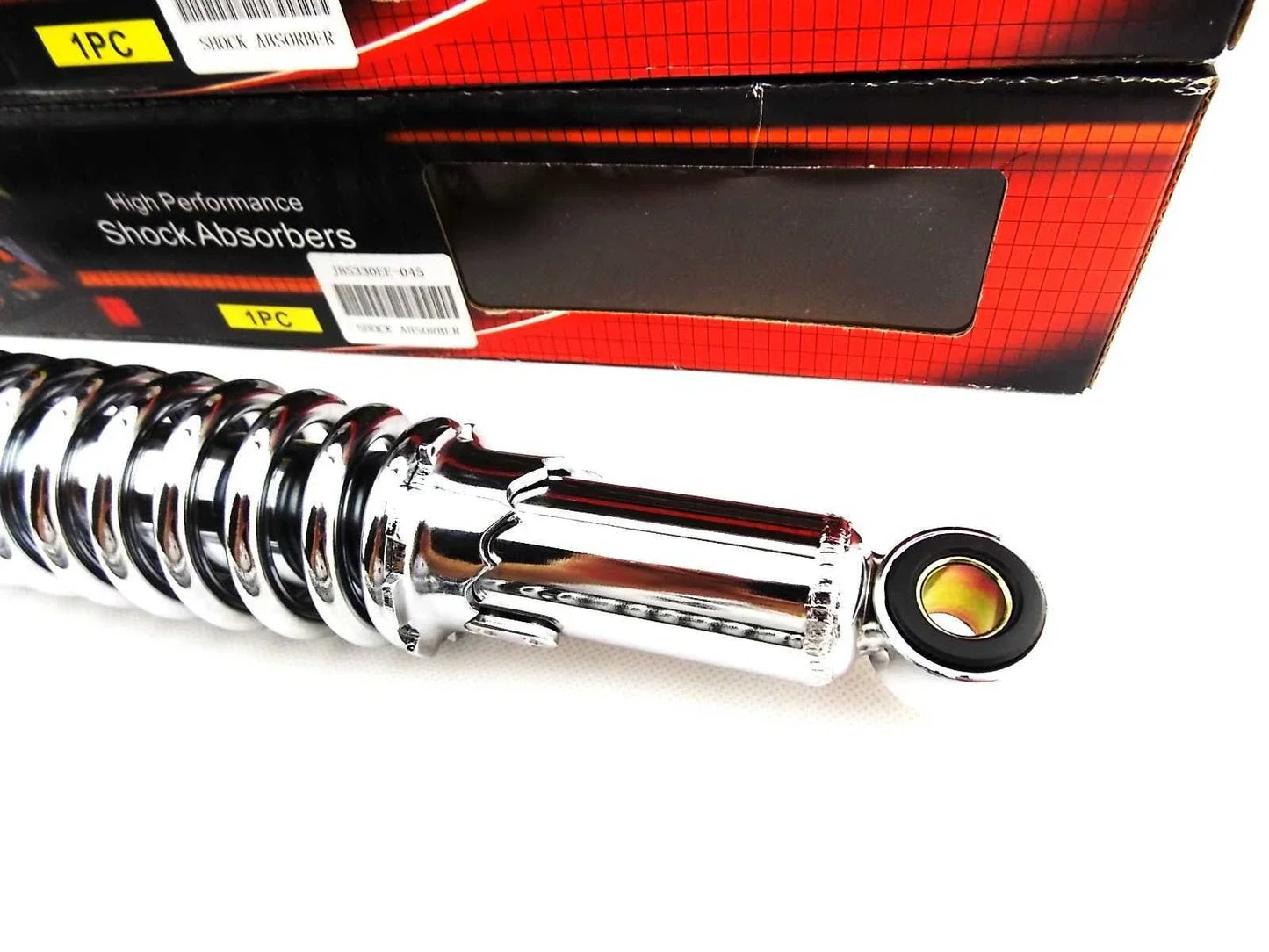 330mm JBS Chrome Rear Shock Absorbers for Kawasaki Z440 LTD (1979-1980)