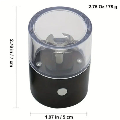Electric Grinder for Herb & Garlic - Rechargeable USB Cable