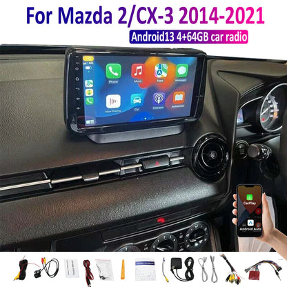 9" Wireless Carplay Android Auto Radio for Mazda 2, CX-3 (2014 - Present)
