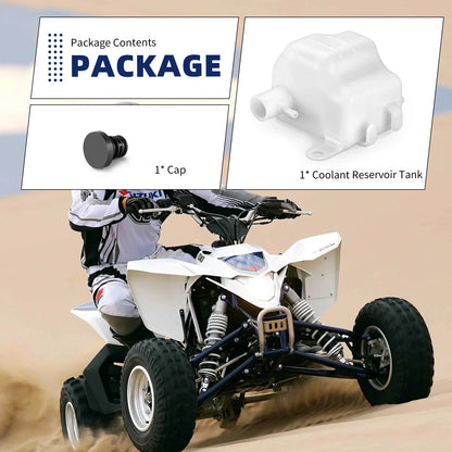 Coolant Reservoir Tank w/ Cap for Suzuki QuadRacer LT-R450 (2007–2009)