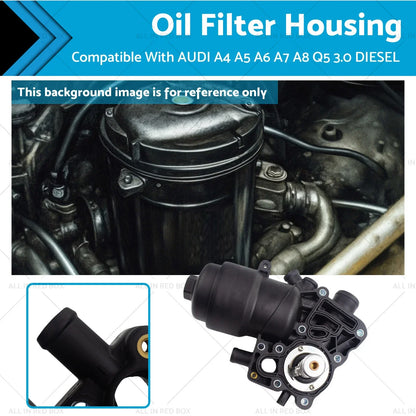 Engine Oil Filter Housing for AUDI A4 A5 A6 A7 A8 3.0 Diesel (2008-2018)