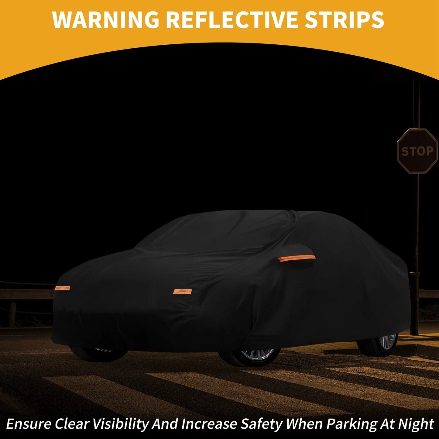 Car Cover Waterproof All Weather for BMW 3 Series Black 210D PU (2016 - 2024)