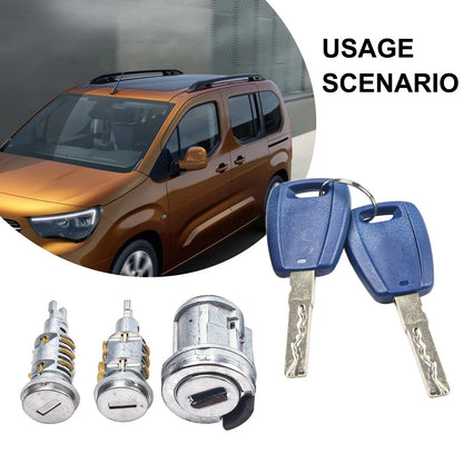 Ignition Lock Set for Fiat and Vauxhall