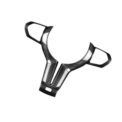 Carbon Fiber Steering Wheel Cover for BMW M2 M3 M4 M5 M6 (2014-2021)